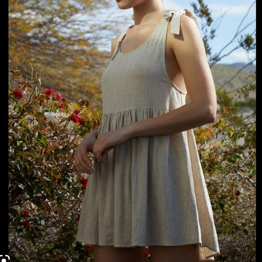 Lottie Moss Linen Baby Doll Dress